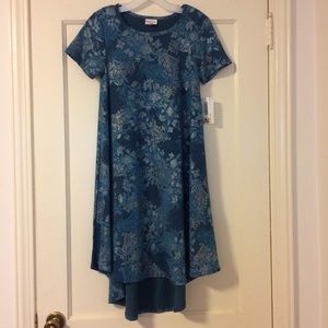 Lularoe Elegant Carly blue/silver